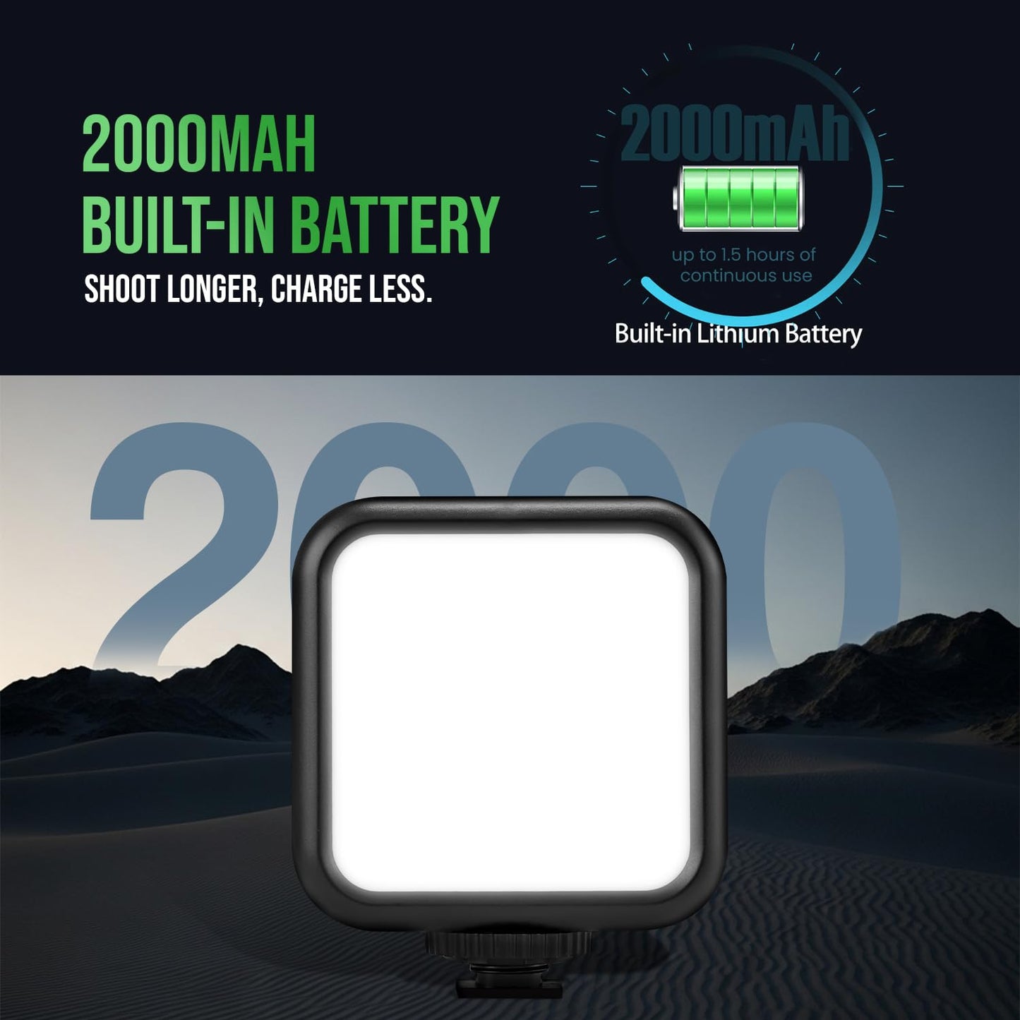 Mezzo Creator Selfie Light – Portable 3-Mode Studio Glow
